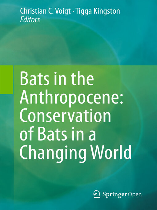Title details for Bats in the Anthropocene by Christian C. Voigt - Wait list